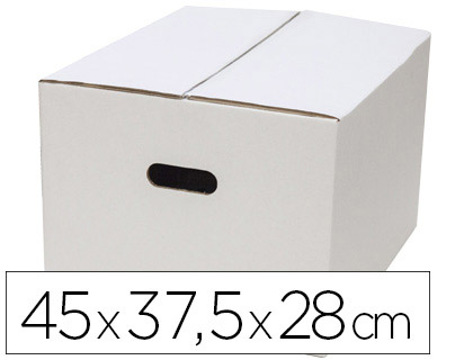 Caixa para Embalar Q-connect Anonima Branca com Asas Duplo Canal 450x280 mm