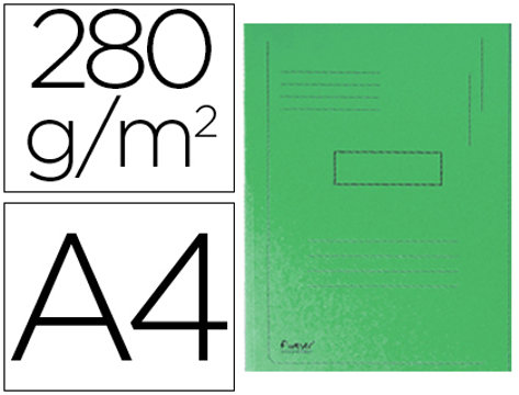 Classificador Exacompta Cartolina Reciclada Din A4 Verde 280gr com 2 Abas Interior