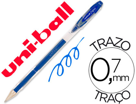Esferográfica Uni-ball Roller um-120 Signo 0,7 mm Tinta Gel Cor Azul