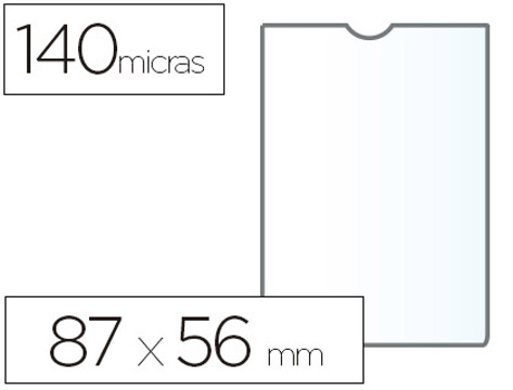 Bolsa Catálogo Esselte Plastico 140 Microns Medidas 87x56 mm