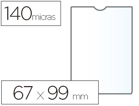 Bolsa Catálogo Esselte Plastico 140 Microns Medidas 67x99 mm