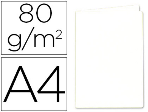 Classificador Cartolina Exacompta Din A4 Branco 80 gr