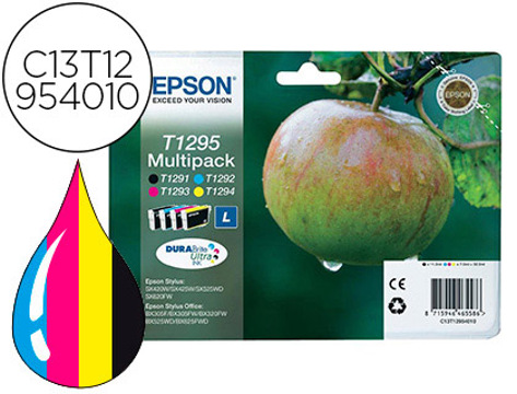 Tinteiro Epson t1295 sx420 / 525wd / 620fw t12914+240+340+440 Pack Multicolor