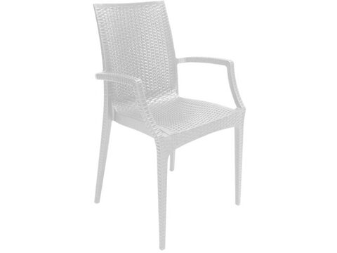 Cadeiras de Jardim C/ Braços Branco Remo