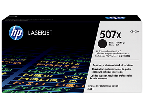 Toner Laser HP Laserjet M551N - Alta Capacidade Preto (507X)