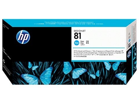 Cabeça de Impressão e Limpeza HP Azul C4951A - (81)