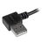 Cabo USB para Micro USB Startech USB2AUB2RA1M Preto