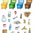 Etiquetas Autocolantes Reciclagem Removíveis 12f