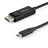 Adaptador USB C para Displayport Startech CDP2DP142MBD (2 m) Preto