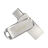 Memória USB Sandisk Ultra Dual Drive Luxe Prateado Aço 256 GB