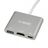 Hub USB Ibox IUH3CFT1 Branco Prateado