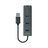 Hub USB 4 Portas Savio AK-58 Ethernet (RJ-45) Cinzento