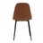 Venture Home Cadeiras Jantar Polar 2pcs Aspeto de Couro Castanho/preto