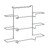 Aviso de Porta Metaltex Galileo Triplo Porta-rolos Metal (36 X 9 X 30 cm)