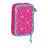 Estojo Duplo Pinypon Azul Cor de Rosa 12.5 X 19.5 X 4 cm (28 Pcs)