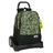 Mochila Escolar com Rodas Kelme Travel Preto Verde 32 X 44 X 16 cm