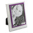 Porta-retratos Alumínio Branco/Violeta 2,1 x 24,2 x 29,2 cm