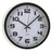 Relógio de Parede Versa Preto Plástico 3,8 X 25 X 25 cm