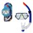 Óculos de Mergulho com Tubo Adultos Azul Marinho