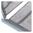 Espreguiçadeira Dkd Home Decor Reclinável Cinzento Escuro Pvc Alumínio (191 X 58 X 98 cm)