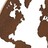 Figura Decorativa Dkd Home Decor Mapa do Mundo Metal (3 Pcs) (40 X 1 X 40 cm)