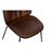 Cadeira Dkd Home Decor Castanho Poliuretano Metal (54.5 X 54 X 86 cm)