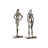 Figura Decorativa Dkd Home Decor Alumínio (2 Pcs) (23 X 13 X 62 cm)