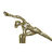 Figura Decorativa Dkd Home Decor Alumínio Madeira Mdf Yoga (3 Pcs) (33 X 10 X 35 cm) (35 X 10 X 33 cm) (33 X 10 X 28 cm)