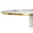 Mesa de Apoio Dkd Home Decor Dourado Alumínio Branco Mármore (51 X 51 X 51 cm)