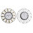 Relógio de Parede Dkd Home Decor Cristal Prateado Dourado Ferro (40 X 6.4 X 40 cm) (2 Pcs)