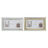 Moldura de Fotos Dkd Home Decor Luxury Prateado Dourado Tradicional (46,5 X 2 X 28,5 cm) (2 Unidades)