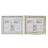 Moldura de Fotos Dkd Home Decor Prateado Dourado Tradicional (47 X 2 X 40 cm) (2 Unidades)