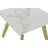 Mesa de Apoio Dkd Home Decor Cerâmica Dourado Metal Branco Moderno (60 X 60 X 48 cm)