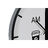 Relógio de Parede Dkd Home Decor Preto Metal Branco (60 X 4 X 60 cm)