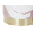Repousa Pés Dkd Home Decor Dourado Poliéster Branco Rosa Claro (30 X 30 X 38 cm) (2 Unidades)