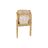 Cadeira de Sala de Jantar Dkd Home Decor Natural Marrom Claro Rotim Vintage Olmo (53 X 60 X 79 cm)