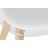 Cadeira de Sala de Jantar Dkd Home Decor Natural Madeira Transparente Branco Policarbonato (54 X 47 X 81 cm)