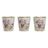 Conjunto de Vasos Dkd Home Decor Bege Cor de Rosa Pvc (38 X 12 X 14 cm) (3 Peças)