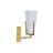 Luminária de Parede Dkd Home Decor 25W Dourado Metal Poliéster Branco 220 V (12 X 14 X 25 cm)