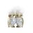 Figura Decorativa Dkd Home Decor Corujas Dourado Branco Resina Tradicional (10 X 8 X 7 cm)