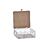 Caixa Decorativa Dkd Home Decor Metal Madeira Branco (16 X 16 X 6 cm)