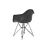Cadeira com Braços Dkd Home Decor Cinzento Escuro Metal Pu (64 X 59 X 84 cm)