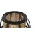 Luminária de Chão Dkd Home Decor Preto Metal Castanho Rotim Bambu (38 X 38 X 119 cm)