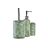 Conjunto de Banho Dkd Home Decor Verde Pp Dolomite Folha de Planta (9,5 X 9,5 X 37 cm) (3 Pcs)