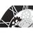 Relógio de Parede Dkd Home Decor Madeira Preto Branco Ferro Engrenagens (60 X 4 X 60 cm)