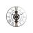 Relógio de Parede Dkd Home Decor Prateado Preto Mdf Ferro Engrenagens Loft (60 X 4 X 60 cm)