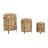 Conjunto de Cestas Dkd Home Decor Natural Bambu (31 X 31 X 44 cm) (3 Peças)