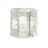 Lanterna Dkd Home Decor 2 Peças 2 Unidades Cristal Dourado Metal Branco árabe (30 X 30 X 71 cm)