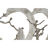 Figura Decorativa Dkd Home Decor Prateado Alumínio Branco Madeira de Mangueira Moderno (32,5 X 10 X 47 cm) (2 Unidades)