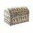 Guarda-joias Dkd Home Decor Champanhe Bege Madeira Alumínio (25 X 15,5 X 18 cm)